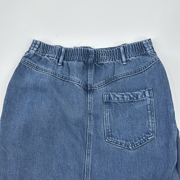 YOUNG FABULOUS & BROKE Women’s High-Waisted Denim Maxi Skirt Size Small NWOT - Picture 14 of 15